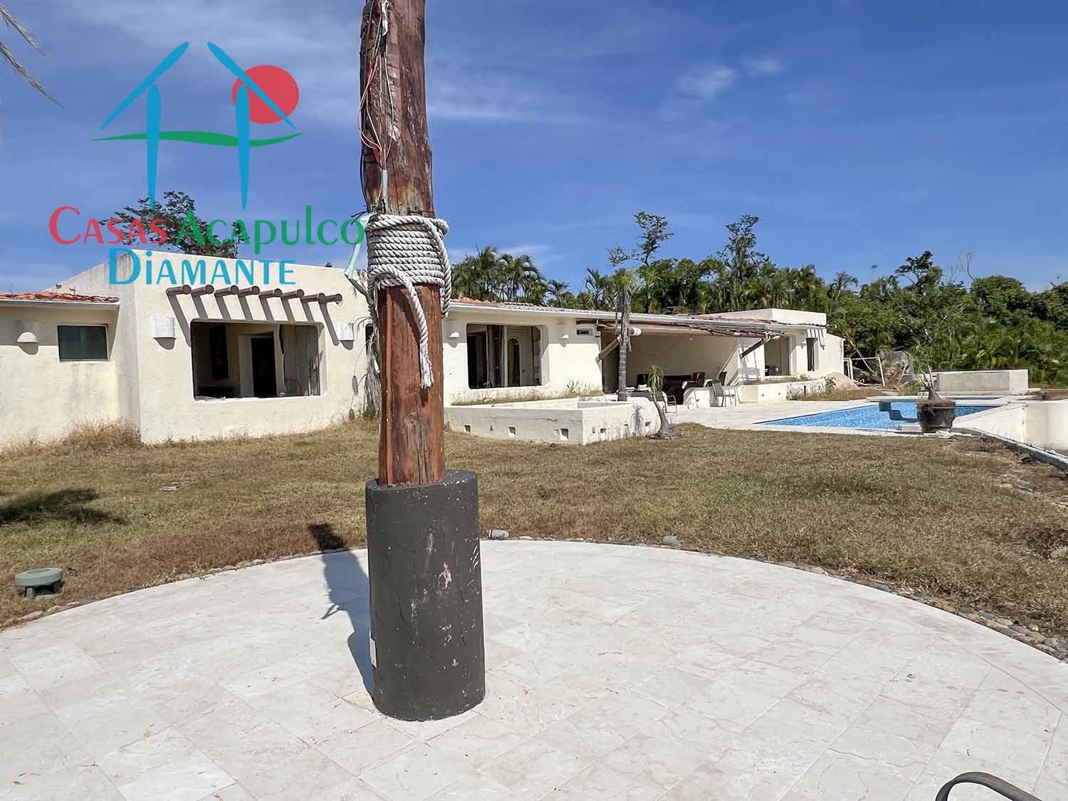 Casa Capadijos - Alberca y jardín después de Otis 9